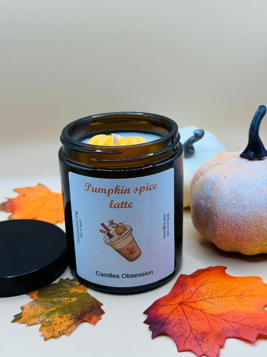 Pumpkin spiced latte candle