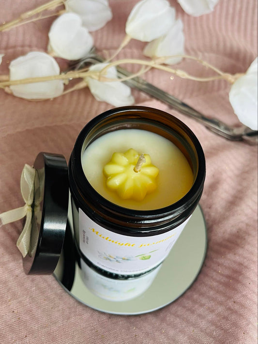 Midnight jasmine Glass candle