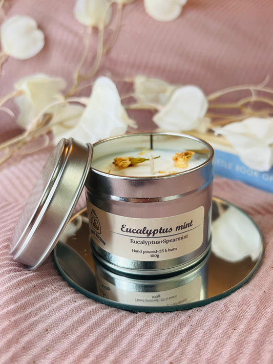 Eucalyptus mint tin candle