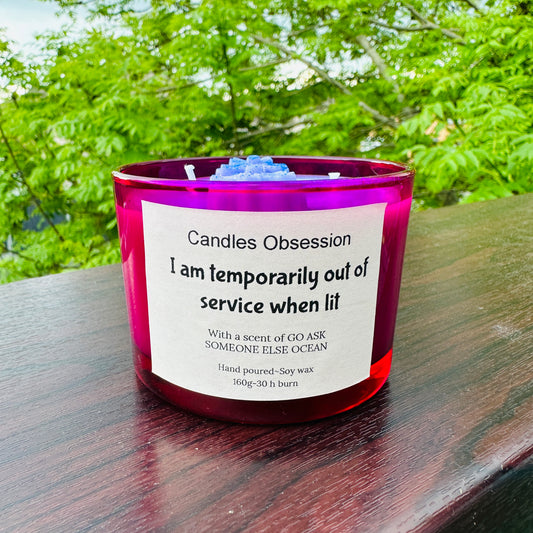 Temporary out of service candle