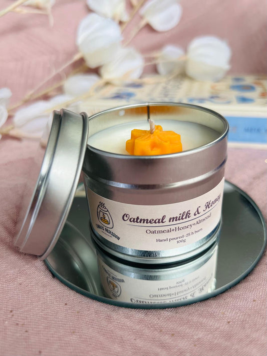 Oatmeal Milk and Honey Tin Candle