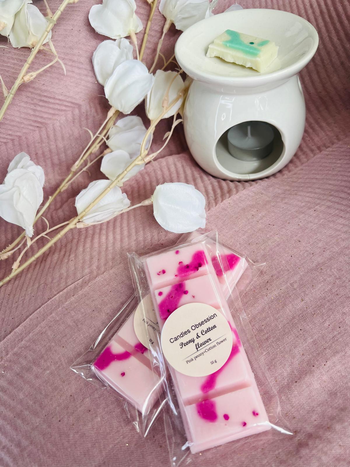 Peony and Cotton Flower Wax Melt