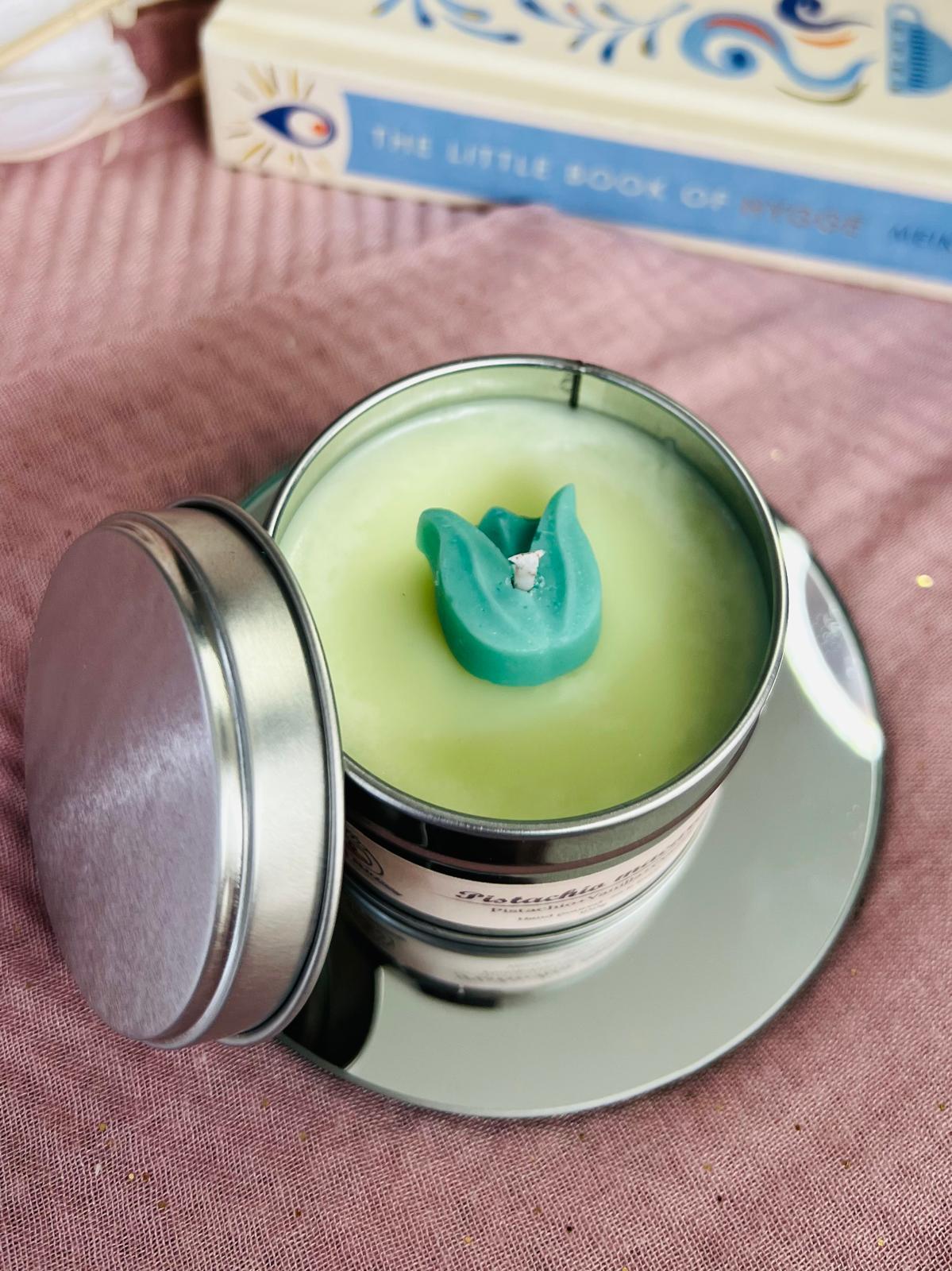 Pistachio Macaroon Tin Candle