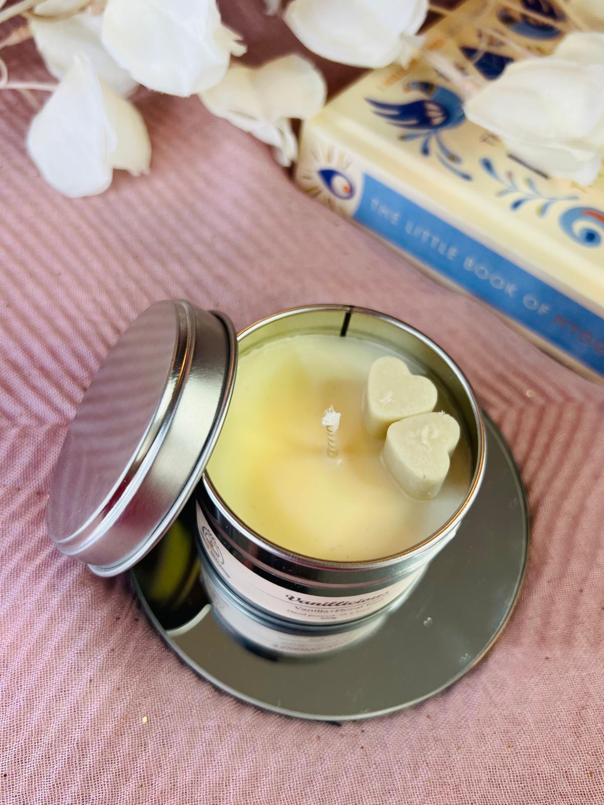 Vanillicious tin candle