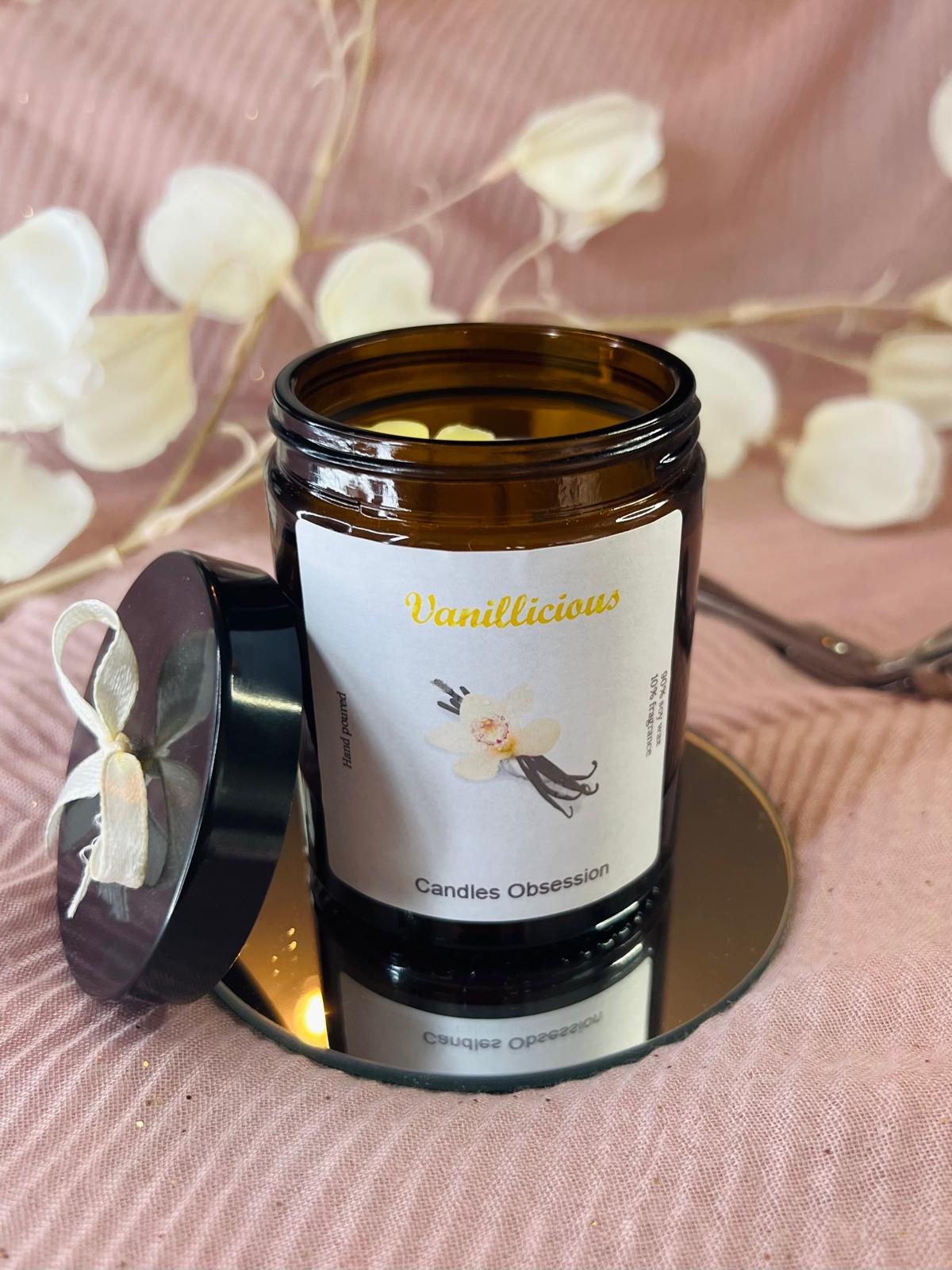 Vanillicious Glass Candle
