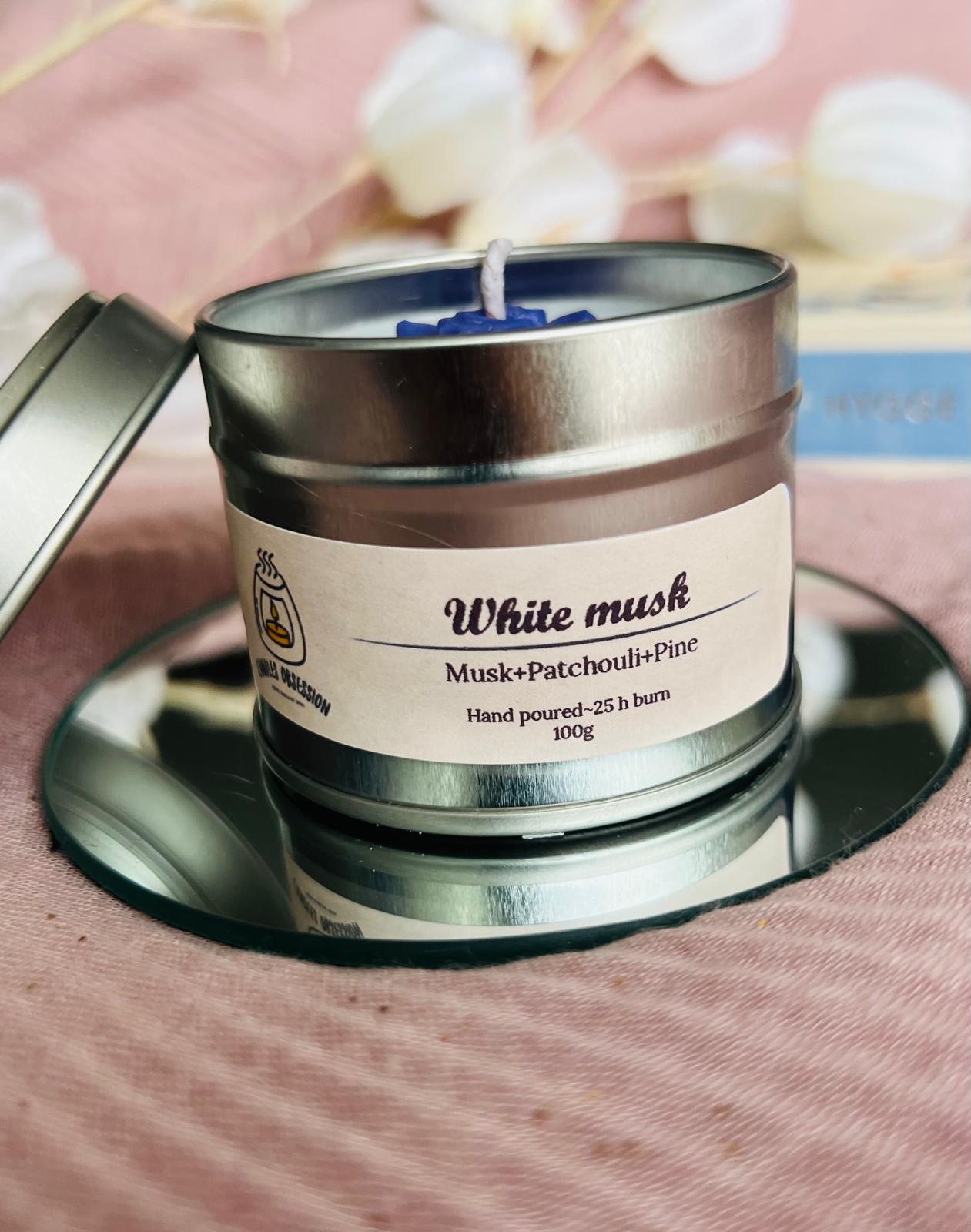 White Musk Tin Candle