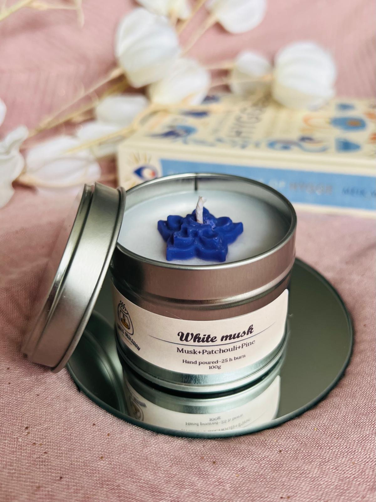 White Musk Tin Candle